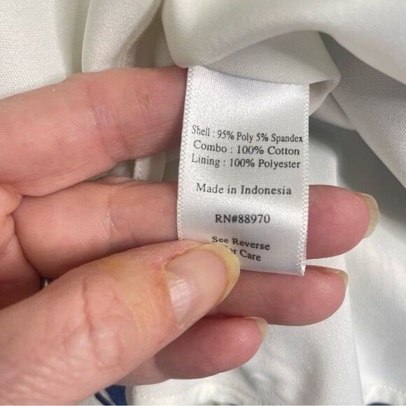 Kathryn Conover Vintag Poly Cotton Spandex Thin Strap Mini Floal Dress 14 #CC - Picture 12 of 13